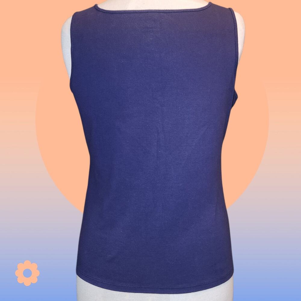 Ruby Rd. Navy Blue Tank Top - Picture 3 of 5